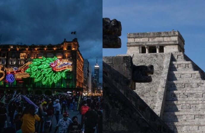 Proyectarán piramide de Kukulkán en 3D en Zólcalo de CDMX