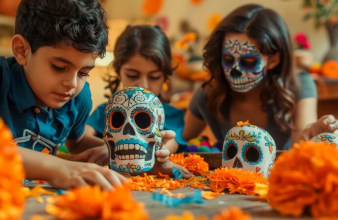 Ofrenda Monumental en el Zócalo CDMX con una chinampa gigante y miles de flores de cempasúchil